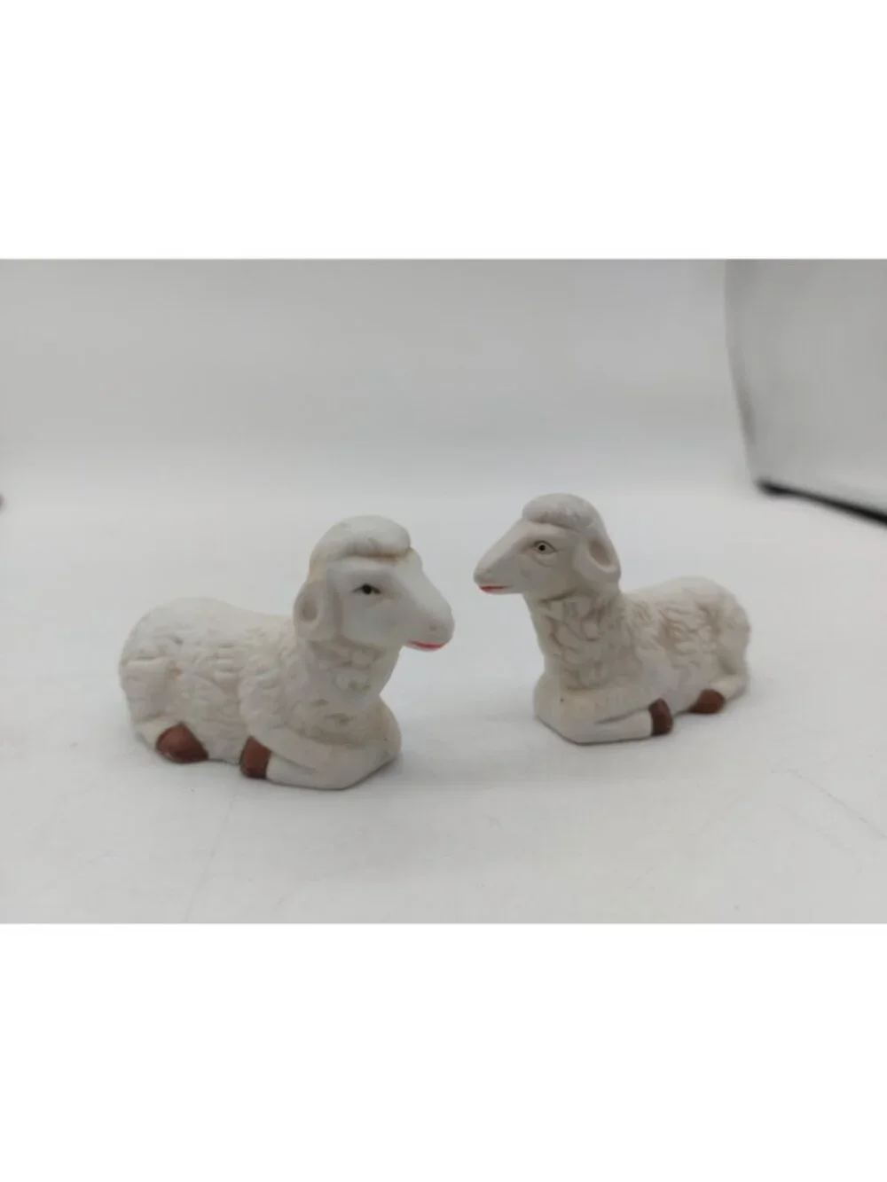 Christmas Nativity Shepard With Lamb Ceramic Replacement Figurines